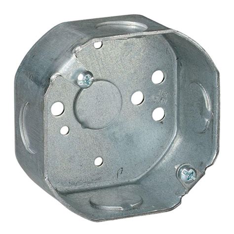 metal back box octagon|octagonal electrical box cover.